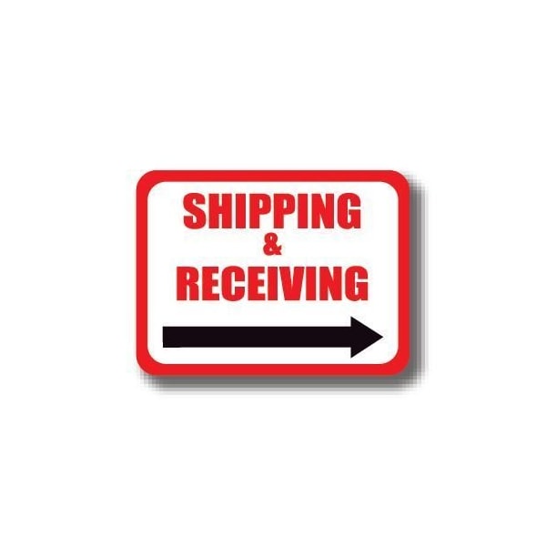 Ergomat 30in x 21in RECTANGLE SIGNS - Shipping & Receiving Right Arrow DSV-SIGN 630 #0343R -UEN - main